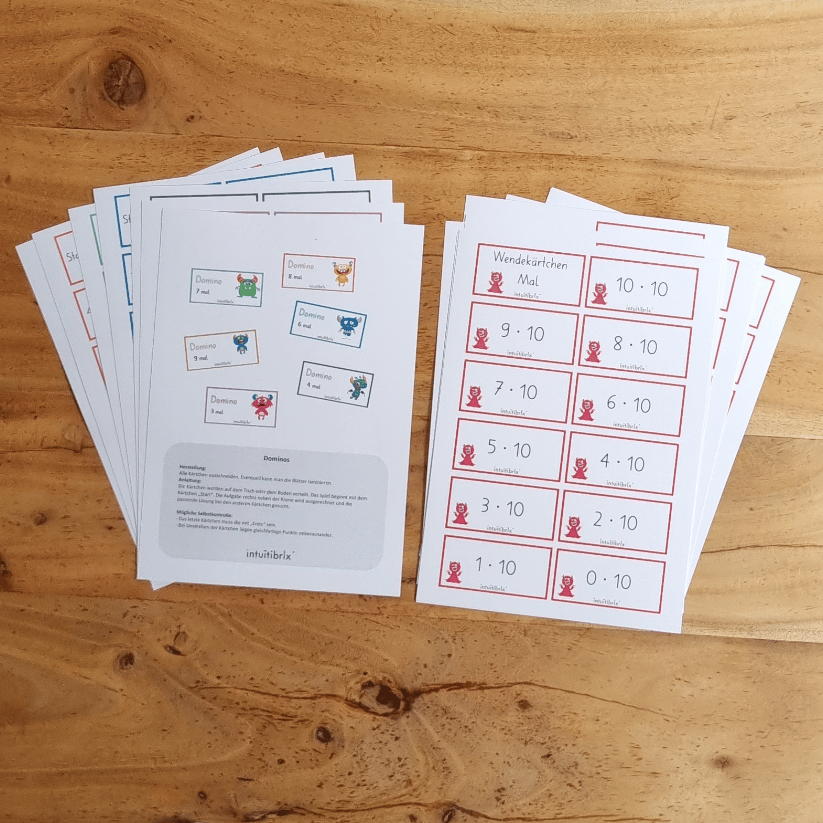 CH Riesiges Materialpaket zum Trainieren des Einmaleins