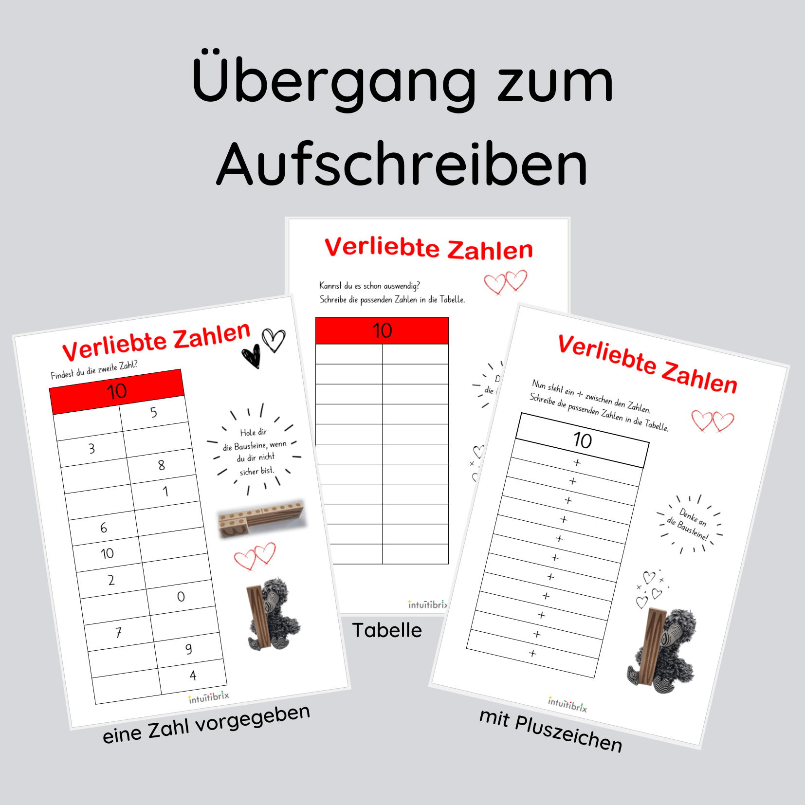 Aufgaben zu den Verliebten Zahlen