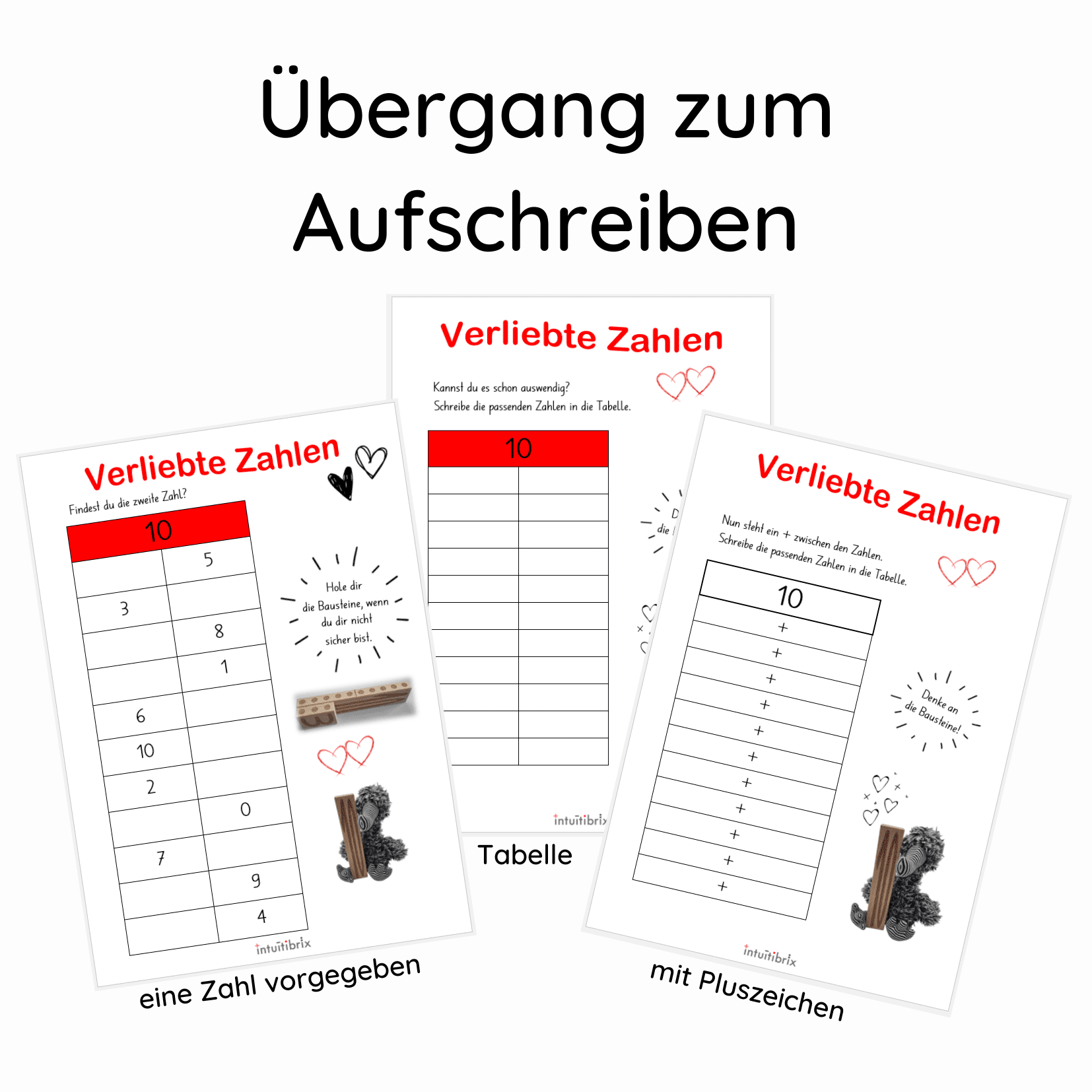 CH Download: Aufgaben zu den "Verliebten Zahlen" (Deutsch, Französisch oder Italienisch)