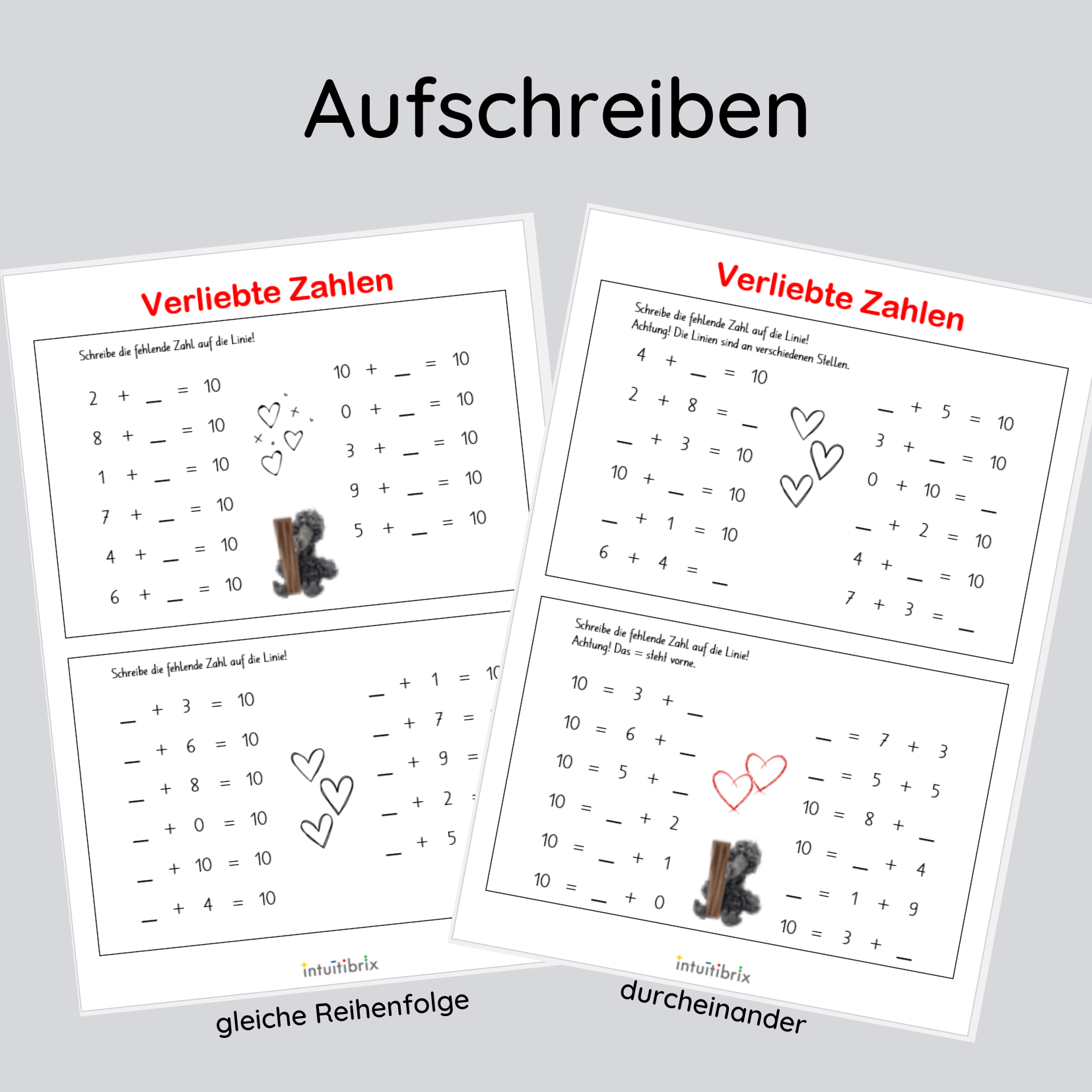 Aufgaben zu den Verliebten Zahlen