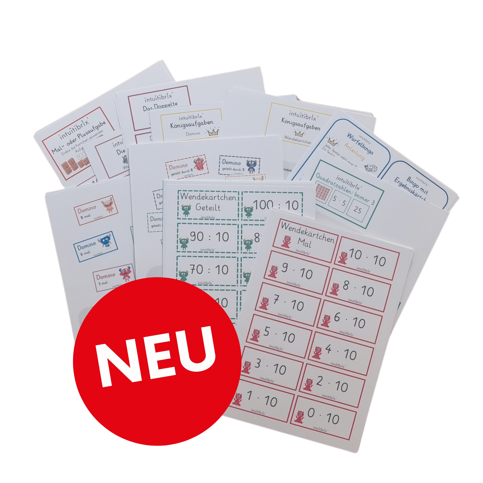 Riesiges Materialpaket zum Trainieren des Einmaleins