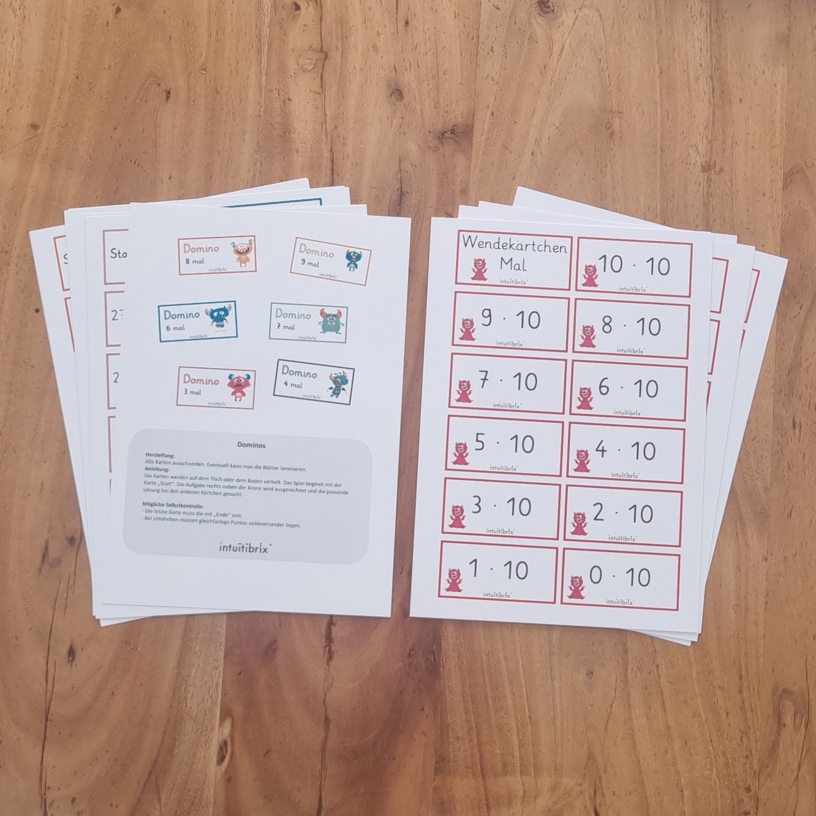 Riesiges Materialpaket zum Trainieren des Einmaleins
