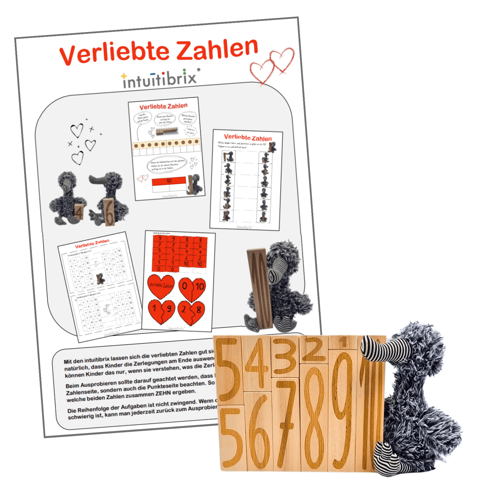 CH Download: Aufgaben zu den "Verliebten Zahlen" (Deutsch, Französisch oder Italienisch)