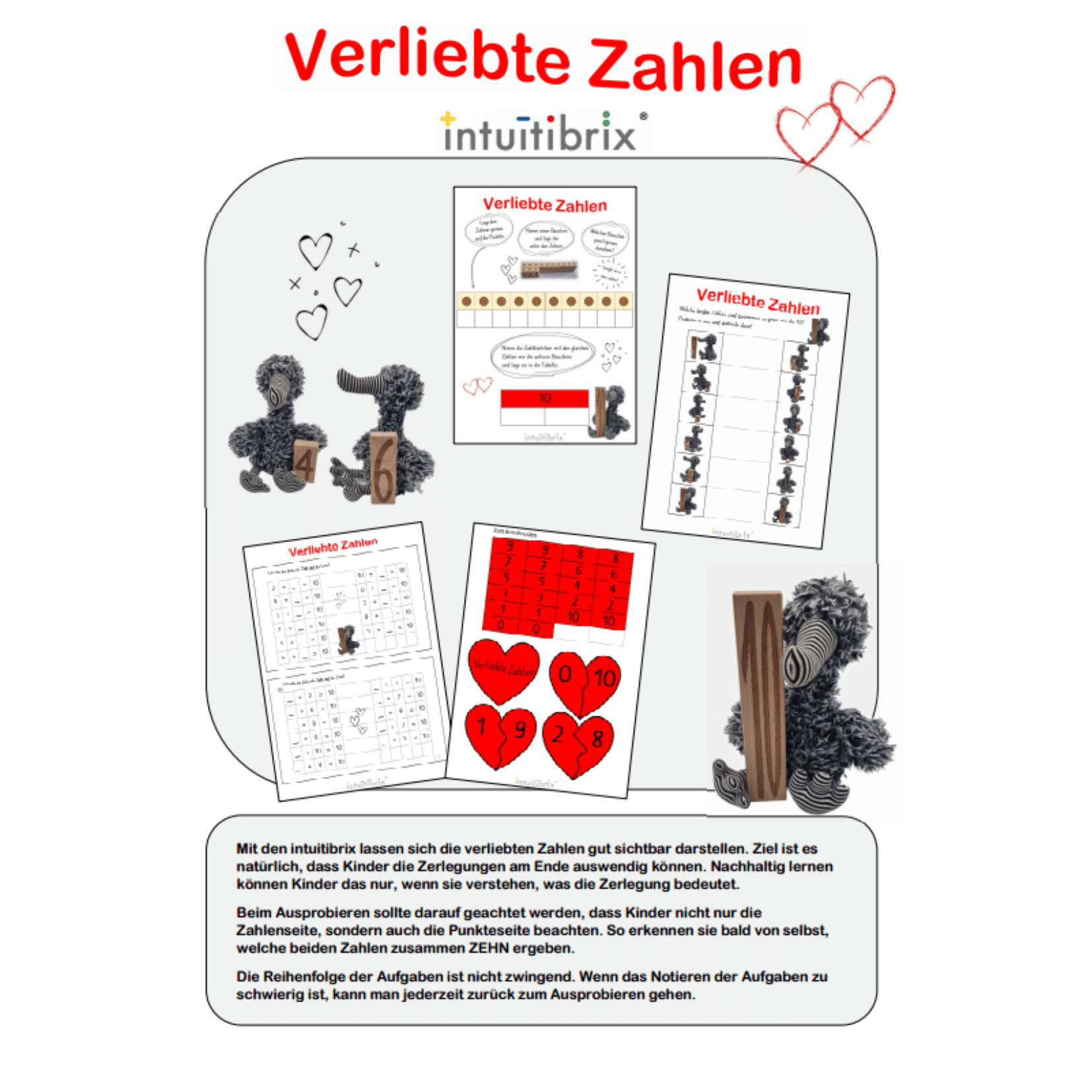 CH Download: Aufgaben zu den "Verliebten Zahlen" (Deutsch, Französisch oder Italienisch)