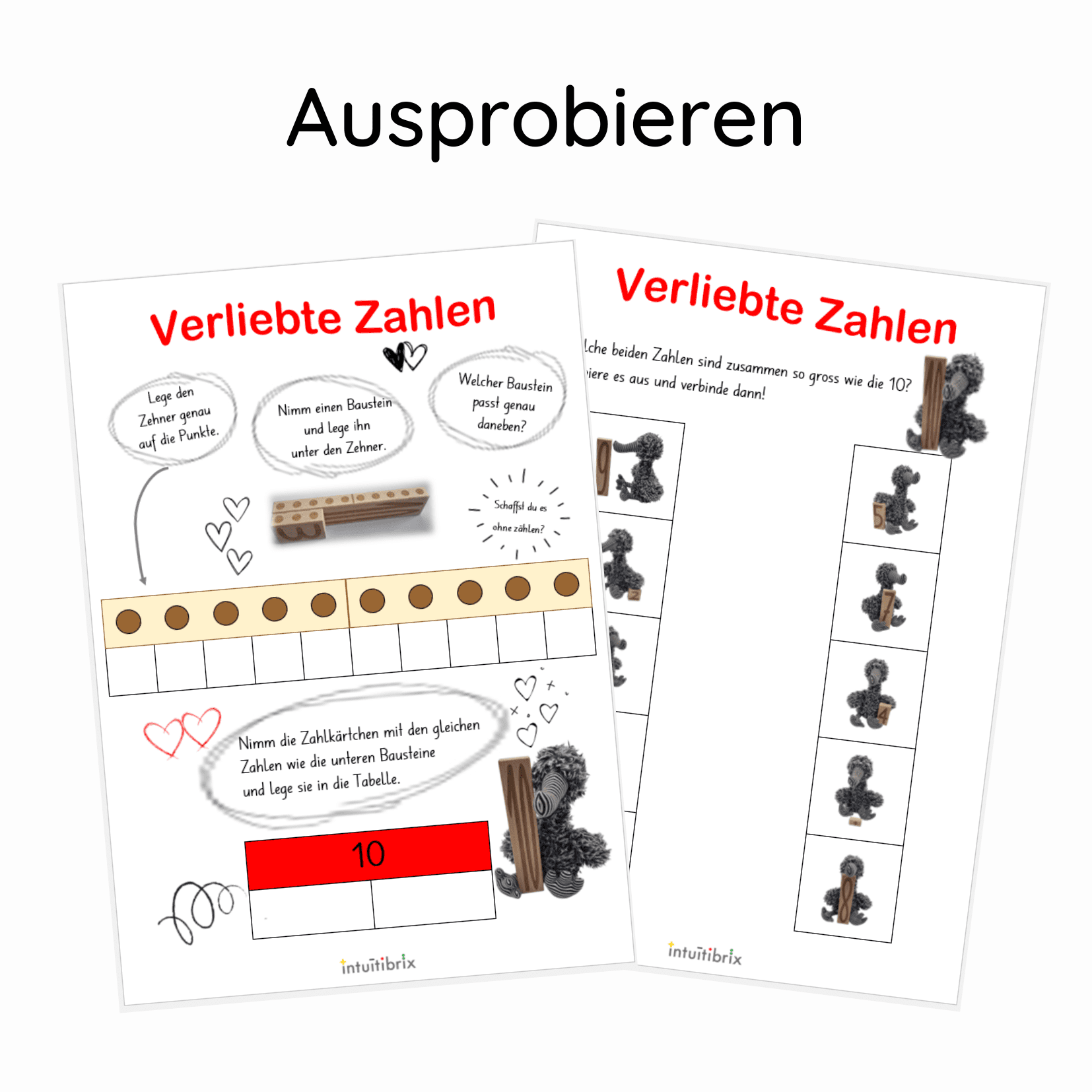 intuitibrix Set "Verliebte Zahlen"