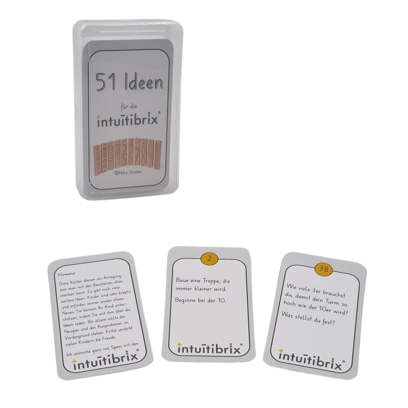 Jeu de cartes avec 51 idées (allemand, français ou italien) 