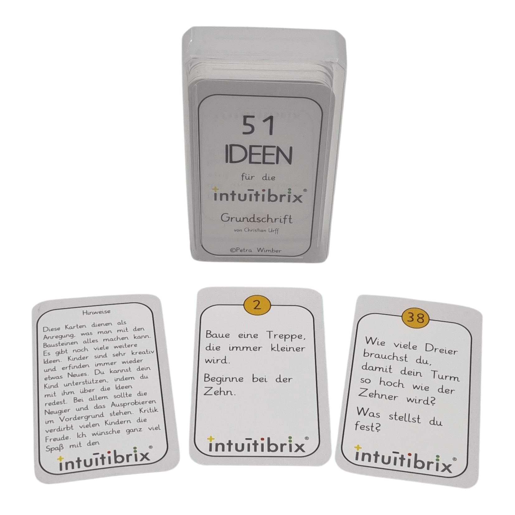Jeu de cartes avec 51 idées (allemand, français ou italien) 
