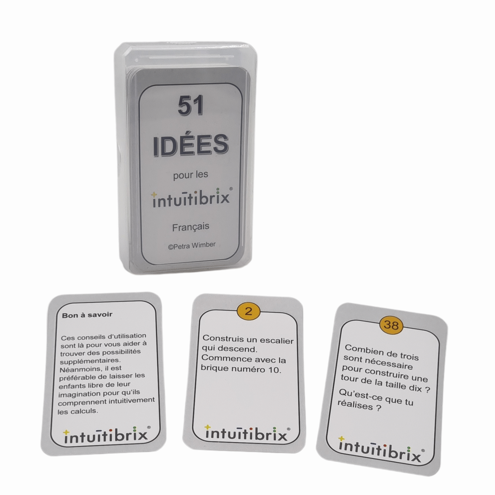 Jeu de cartes avec 51 idées (allemand, français ou italien) 