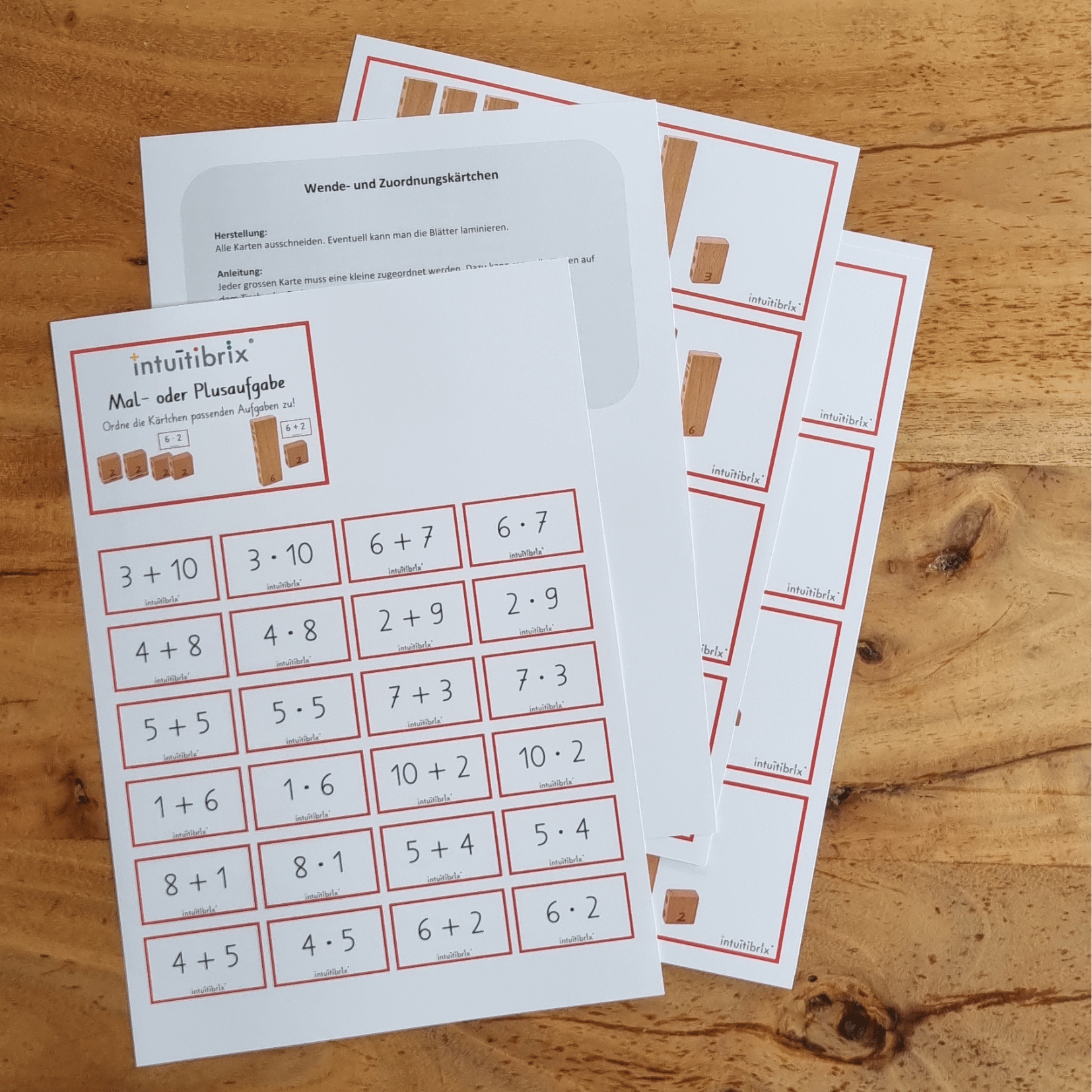 CH Riesiges Materialpaket zum Trainieren des Einmaleins