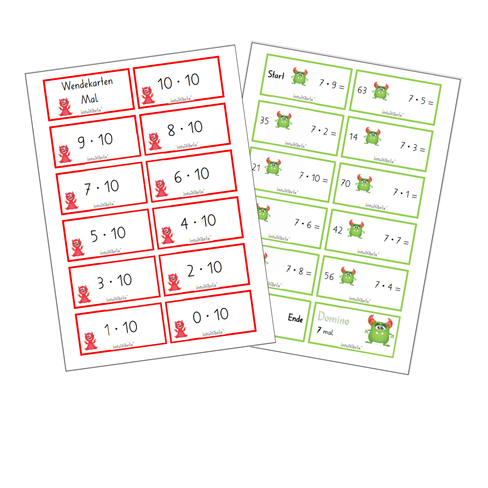 CH Download: Trainingskarten Multiplikation
